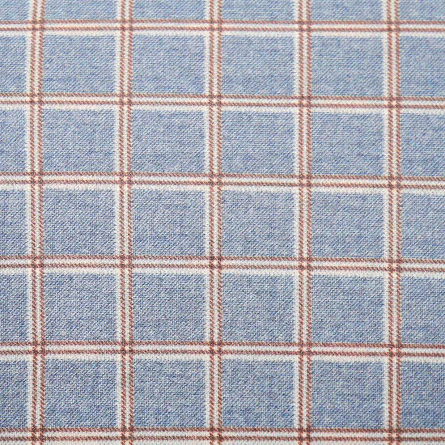 "The Ford" Blue & Red Windowpane Casual Button Down