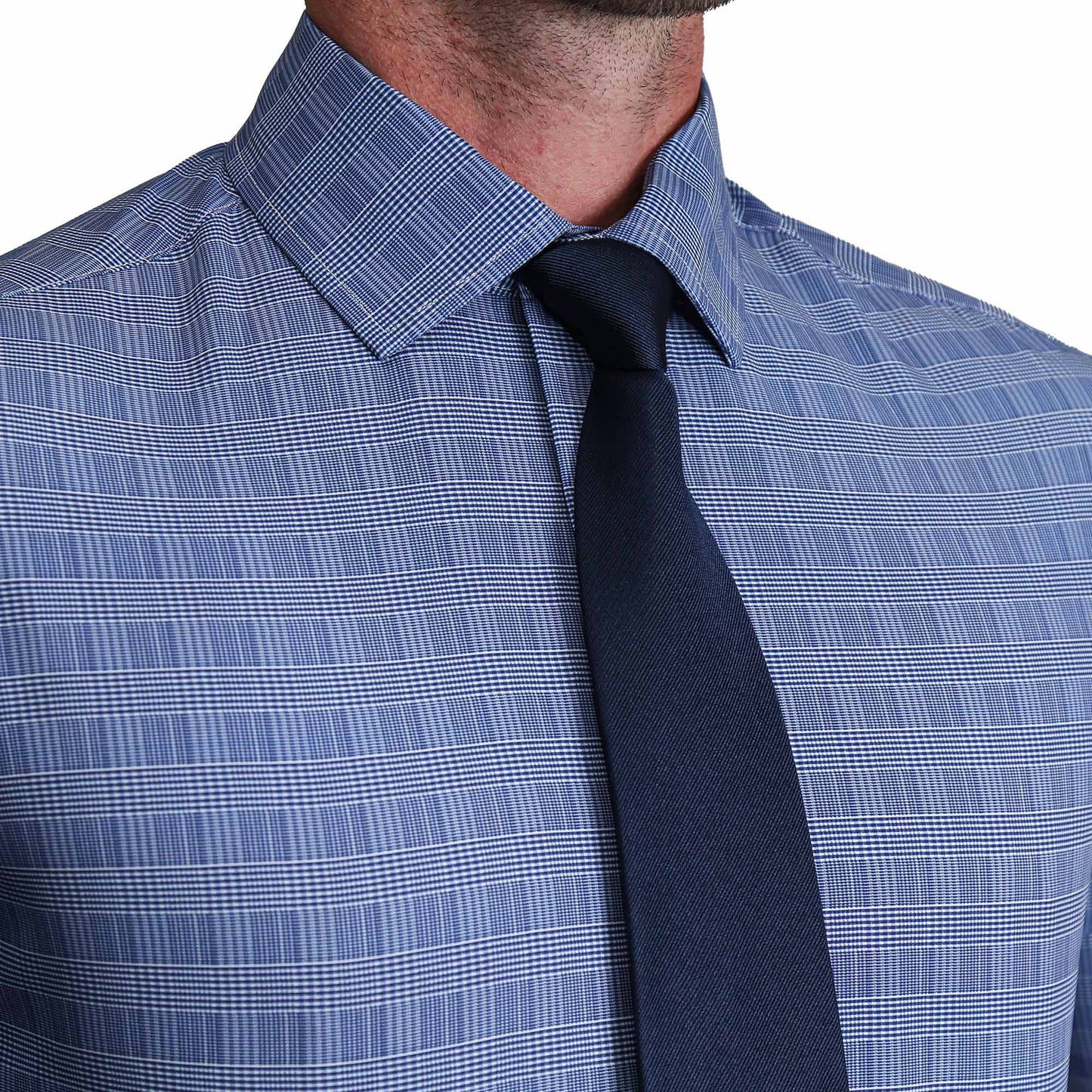 ''The Knox" Navy & White Plaid