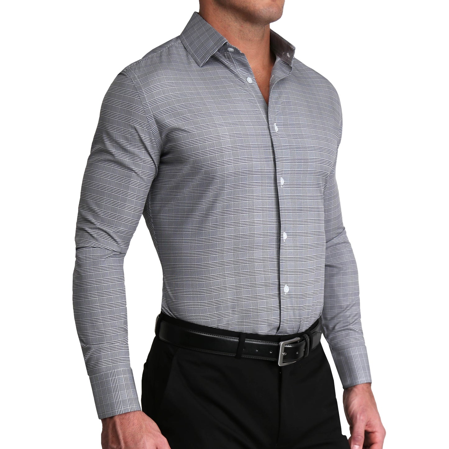 "The Gunnar" Grey and Black Plaid