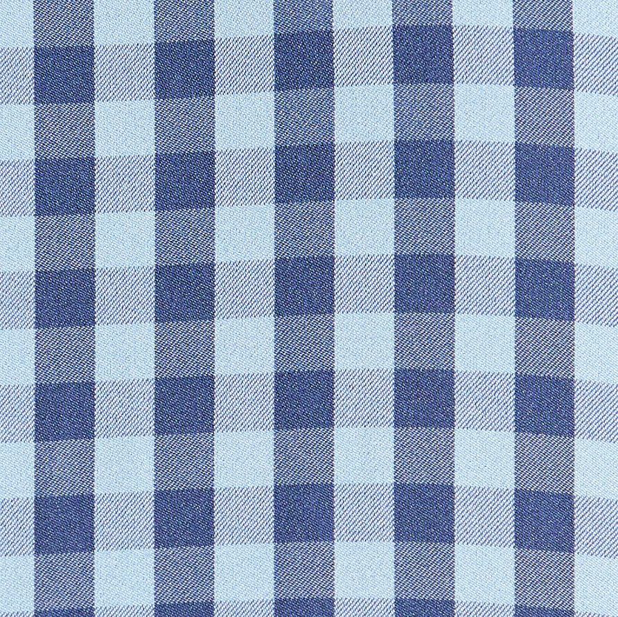 "The Henry" Steel Blue and Light Blue Big Gingham