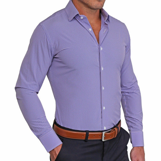 "The Hopkins" Navy and Pink Mini Check