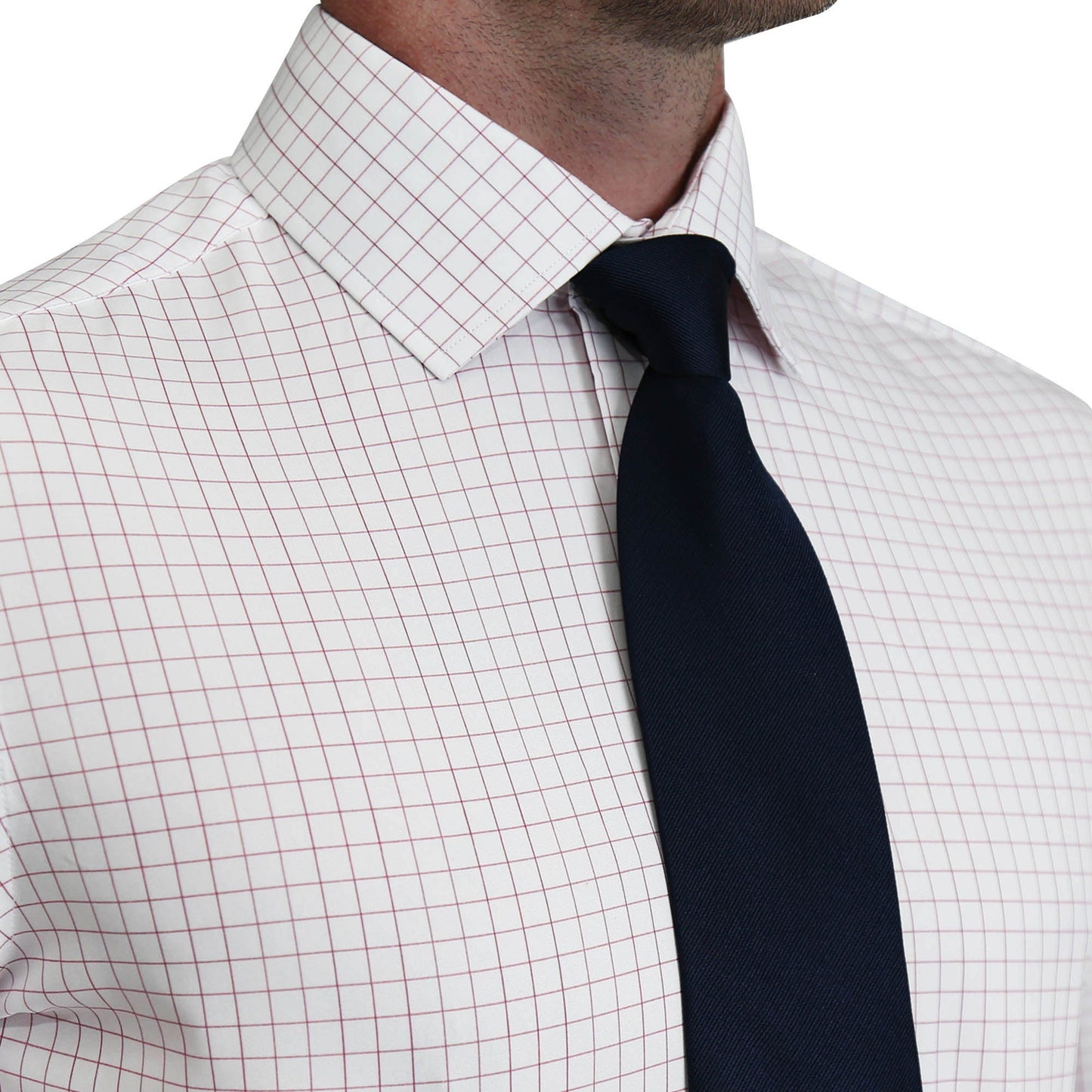 "The Julius" Maroon Windowpane