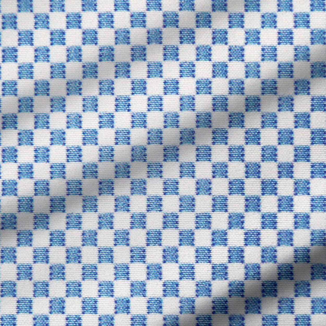 "The Vernor" Light Blue Square Check Print