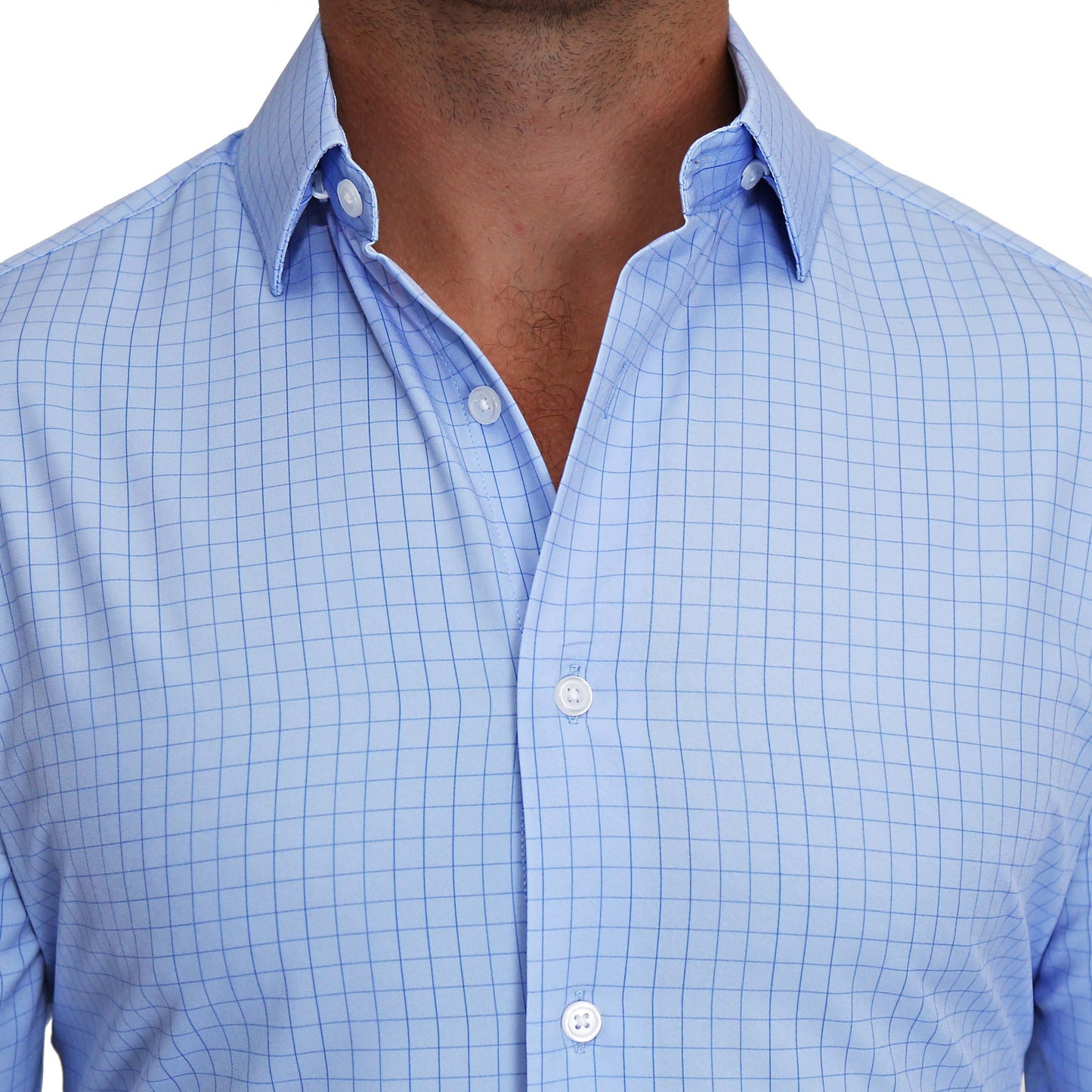 "The Reynolds" Powder Blue and Navy Windowpane