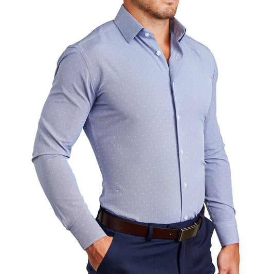 "The Lambert" Blue with White Dots