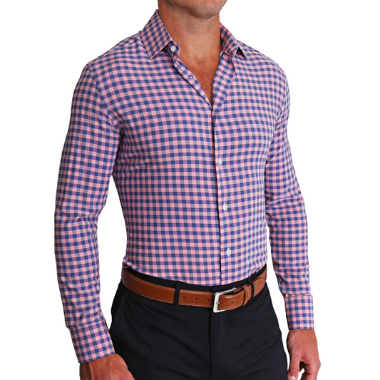 "The Rockefeller" Pink and Blue Check