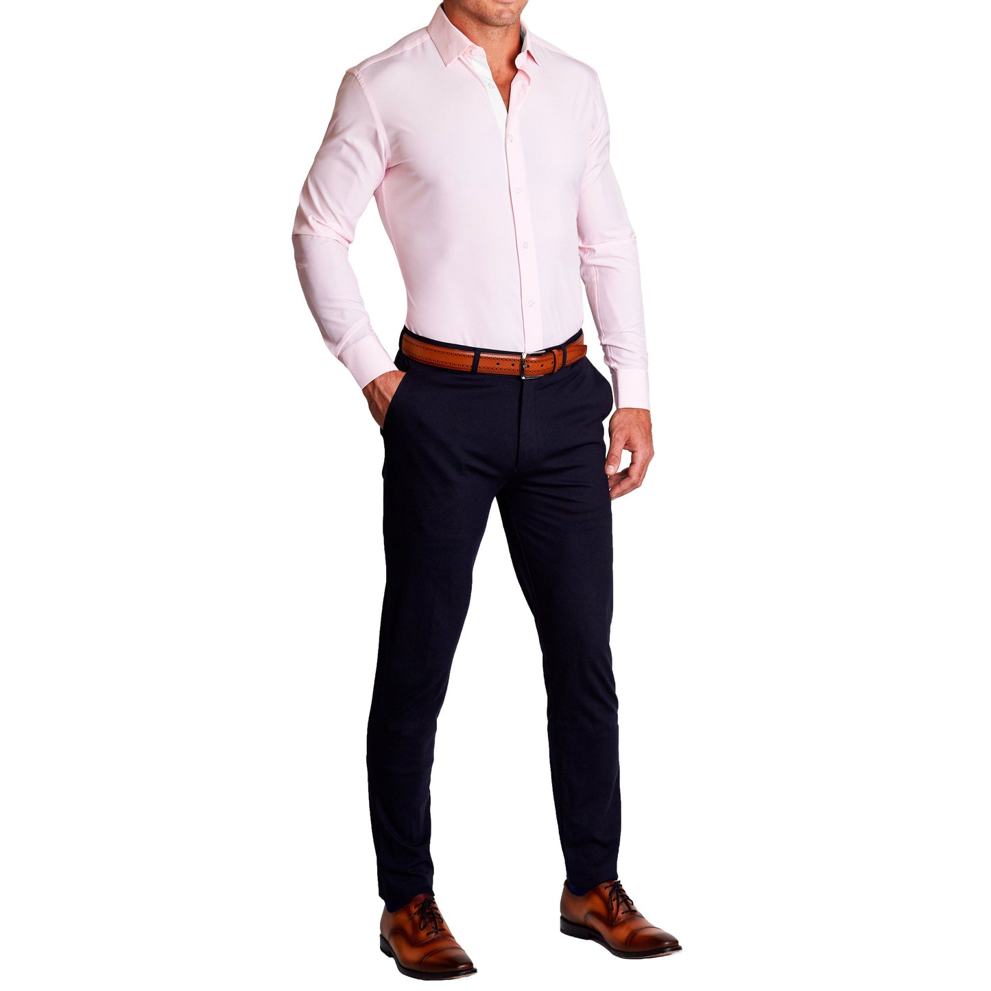 "The Travis" Solid Pink with Springer Trim